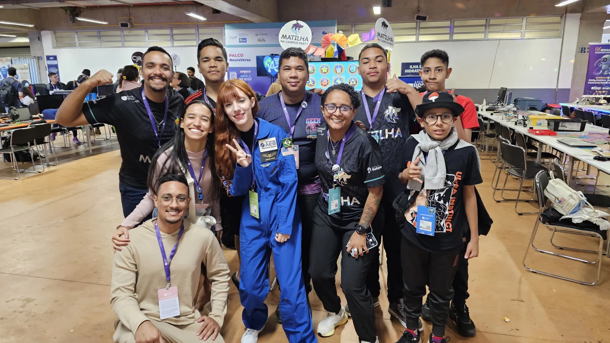 Voluntários e equipe Matilha